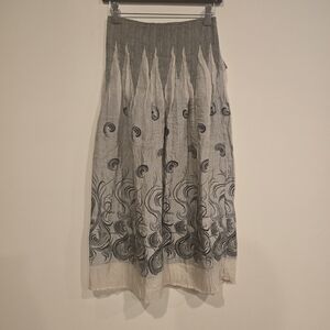Lapis Gray and Black A-Line Skirt/Dress